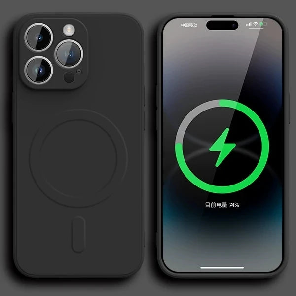 Original Liquid Silicone For Magsafe Wireless Charge Magnetic Case For iPhone 16 15 14 13 12 11 Pro X XR XS Max 7 8 Soft Cover