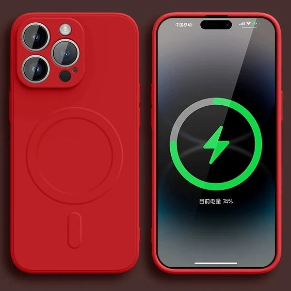 Original Liquid Silicone For Magsafe Wireless Charge Magnetic Case For iPhone 16 15 14 13 12 11 Pro X XR XS Max 7 8 Soft Cover