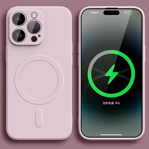 Original Liquid Silicone For Magsafe Wireless Charge Magnetic Case For iPhone 16 15 14 13 12 11 Pro X XR XS Max 7 8 Soft Cover