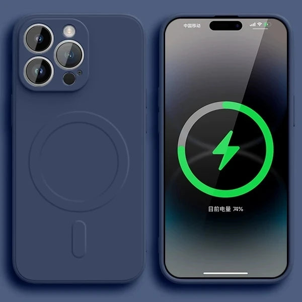 Original Liquid Silicone For Magsafe Wireless Charge Magnetic Case For iPhone 16 15 14 13 12 11 Pro X XR XS Max 7 8 Soft Cover