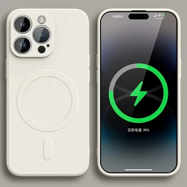 Original Liquid Silicone For Magsafe Wireless Charge Magnetic Case For iPhone 16 15 14 13 12 11 Pro X XR XS Max 7 8 Soft Cover