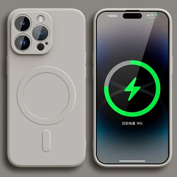 Original Liquid Silicone For Magsafe Wireless Charge Magnetic Case For iPhone 16 15 14 13 12 11 Pro X XR XS Max 7 8 Soft Cover