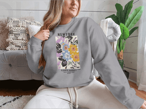 Pullover New Yorker Inspirierender mit Blumendesign
